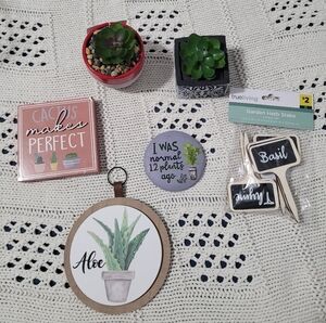 Bundle of 6 Plant Themed Items